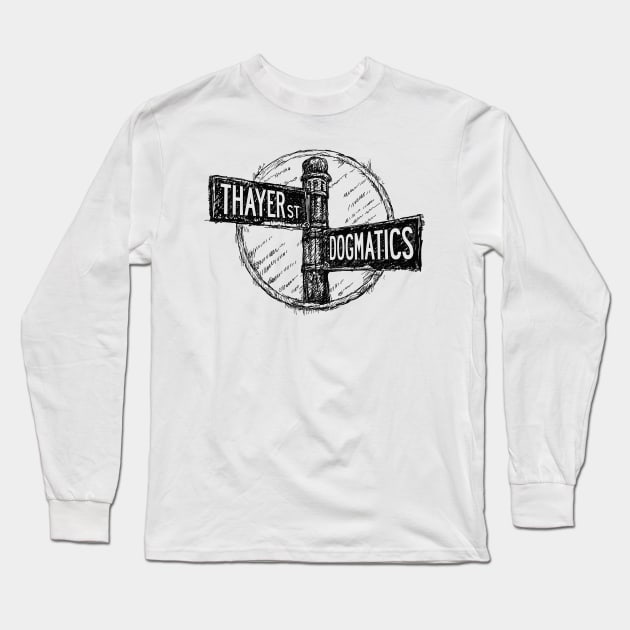 Thayer St (black) Long Sleeve T-Shirt by thedogmatics